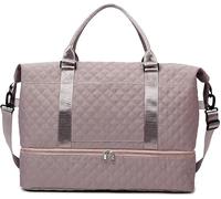Large Capacity Waterproof Travel Duffle Bag for Women Lightweight Carryall Tote with Reinforced Handles Perfect Short Trips Business Weekend Getaways(Purple)