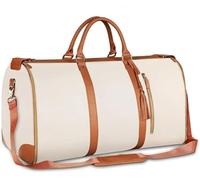 Large Capacity Weekend Handbag Portable Convertible Travel Bag Carry On Duffel Multipurpose for Travel(White)