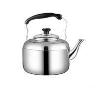 Large Capacity Whistling Kettle 4.5L Silver Stainless Steel(5.5L)