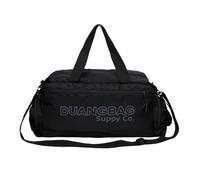 Large Capacity Women Men Sports Gym Shoulder Bag Nylon Waterproof Crossbody Travel Large Backpack for Outdoor Activities, Black, Length 25cm