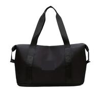 Large Capacity Women's Gym Tote Lightweight Versatile Sports Bag for Fitness(Black)