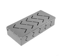 Large Capacity Wood Chip Box Silver Steel Large Capacity Wood | Hinged design, no full lid removal, saves time, steady heat, easy smoke adjustment
