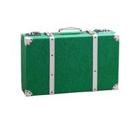 Large Capacity Wooden Suitcase with Leather Handle for Vintage Style Film Production Storage Chest Wedding Display Antique Travel Trunk