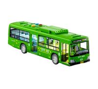 Large Car Model - Music Sound Effects, Durable Build | Electric Bus Toy with Functional Lights and Doors for Kids Learning Entertainment and Role-Playing Activities in Playrooms or Parties