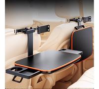 Large Car Table Tray, Multi-Function Car Laptop Desk, Lightweight and Adjustable, for Working, Travel, and Dining, Upgraded Design(Blue)