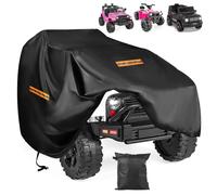 Large Car Toy Cover,Heavy Duty 420D Oxford Fabric Kids Ride-On Toy Car Cover,Universal Covers for Kids Electric Vehicle,Waterproof,Anti-UV,with Waterproof Strip,3 Reflective Strips,Windproof Buckles