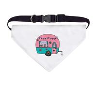 Large 'Caravan Fun' Dog/Cat/Pet Bandana (PD00065868)