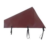 Large Caravan Tow Hitch Cover Heavy Duty UV Stabilised With Straps (Burgundy)