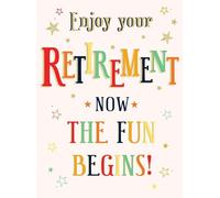 Large Card Retirement, Enjoy Your Retirement - A4 Size - Regal Publishing