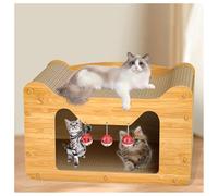 Large Cardboard Cat Scratcher Even A Scratching Post Is A Cat Nest, Cat House Free Bell Ball When Ordering ， Cat Scratch Toys Cat Scratchers For Indoor Cats