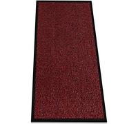 Large Carpet Mat Waterproof Non Slip Strong PVC Backing Floor Mat - Red, 120 x 150 cm - High Traffic Area Rug Dirt Trapper Muddy Paws Rug