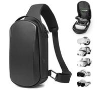 Large Carrying Case Compatible with Meta Quest 3/3S/2/VISION PRO 2/Pico 4/GALAXY XR, Hard Travel Case Compatible with Battery Head Strap, Controllers, Waterproof and Shockproof Portable Bag (Black)