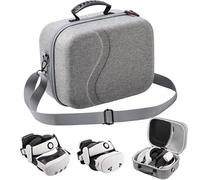 Large Carrying Case for Meta Quest 3S/Quest 3, Hard Shell Travel Case Compatible with BOBOVR S3 Pro/KIWI Design Battery Head Strap, Quest 3S/3 Controller and Accessories, Portable Travel Bag, Grey