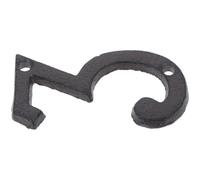 Large Cast Iron House Number 5 for Outdoor Address Signs | Smooth Shiny Finish, Pre Drilled Screw Hole, Simple Installation on Wood Surfaces or Gate Walls