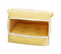 Large Cat and Dog Sleeping Bed | Warm Pet Sleeping Bed | Versatile Foldable Cat House for Winter Comfort | Plush Yellow Dog Bed for Relaxation and Play | Perfect for Cats and Dogs in Any Home