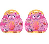 Large Cat Bath Bomb on Gift Card from Zimpli Kids, Ideal Party Bag Fillers for Children, Pinata Favours, Birthday Party Gifts for Boys & Girls, Montessori Toy, Bath Fizzers, Animal Bath Bomb Present