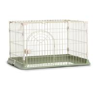 Large Cat Cage Indoor Playpen - Metal Wire Kennels for Kittens, Guinea Pigs & Small Animals - Ideal for 1-4 Cats(Green,First floor)