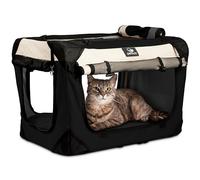 Large Cat Carrier & Dog Carrier for 2 Cats or Medium Dog. Soft Sided Pet Carrier for Travel. Collapsible, Portable with Soft Bed, Top & Side Loading, Locking Zippers, Puppy Crate & Kennel