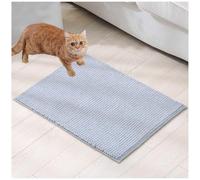 Large Cat Litter Mat 59x23, Mat for Cat Litter Box Super Soft for Cat's Paws Litter Mats Easy to Clean,lightgray