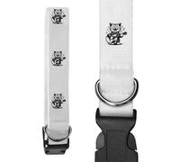 Large 'Cat Playing Guitar' Dog Collar (PR00064926)