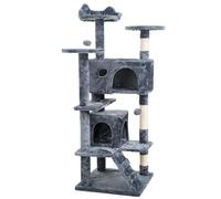 Large Cat Tree Activity Centre Multilevel Scratching Post 138cm Climbing Tower