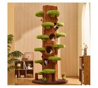 Large Cat Tree H230cm (90.6") with Sisal Scratching Posts Multi-Level Climbing Activities Includes Fluffy Resting Platforms Cat Tower Hidden Cabin Observation Deck Reinforced Base Includes Cat Toys