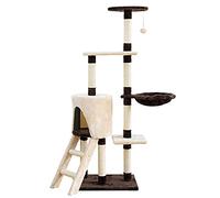 Large Cat Tree Vertical Cat Tower Multilayer Modern Cat Condo with Toys for Medium Sized Kittens to Play and Rest Sturdy and Easy to Assemble