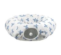 Large Cat Tunnel 2 - Ergonomic 1 Soft Interactive Washable, House Cave Donut Kitten, Bed Enrichment Boredom Sleep Play | Enrichment Boredom Sleep Play Pet Indoor Home Living Room Balcony