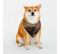 Large Cattle in A Meadow in Top of A Hill Dog Bandanas,Triangle Reversible Pet Scarf for Boy and Girl,Bandana for Small Medium Large and Extra Large Dogs Small