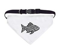 Large 'Celtic Fish' Dog/Cat/Pet Bandana (PD00064982)