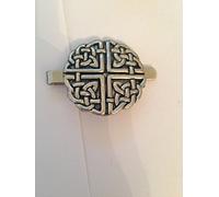 Large Celtic Knot PP-G38 English Pewter emblem on a Tie Clip (slide)