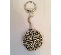 Large Celtic Knot PP-G38 made of fine English Pewter on a snake keyring