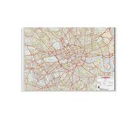 Large Central London Street Wall Map Canvas Art Poster And Wall Art Picture Print Modern Family Bedroom Decor Posters 08x12inch(20x30cm)