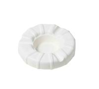 Large ceramic ashtray for the desk, ideal for hotels and homes, with a black and white design and easy to clean.