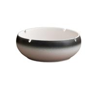 Large ceramic ashtray for the desk, windproof, with a black and white gradient, ideal as a decoration for the office desk or as a smoking mug ornament. Easy to clean.