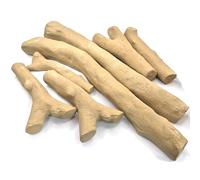 Large Ceramic Beige Gas Fire Logs Set of 7 Logs Suits Gas & Ethanol Fires