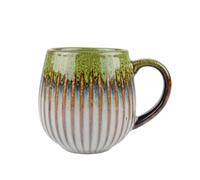 Large Ceramic Coffee Mug 17 Oz Latte Cup for Office Home Ceramic Mug with Handle for Tea Cappuccino Hot Cocoa Green