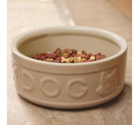 Large Ceramic Dog Bowl 20cm Strong 1.6kg Heavy Food Biscuit Water Feeding Dish