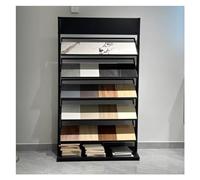 Large Ceramic Tile Display Rack - 5 Layer, Floor Standing Metal Floor Tile Display Stand, Strong Load-Bearing Porcelain Tile Show Shelf Holder, Craft Shows Exhibition((42.1x13.8x59.1in) 107x35x150cm)