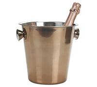 Large Champagne Metal Party Bowl Wine Beer Ice Cooler Bottle Bucket 5 Styles (Rose Gold)