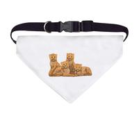 Large 'Cheetah Cubs Cuddling' Dog/Cat/Pet Bandana (PD00059124)