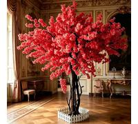 Large Cherry Blossom Plants Handmade Cherry Tree Stunning Lifelike Handmade Light Pink Tree Perfect for Home Office Party Wedding Birthday Christmas,02,2.5x2.5m