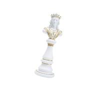 Large Chess Piece Ornament Chess Statue Decoration Piece for Home Or Office Classical Black/White