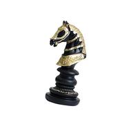 Large Chess Piece Ornament Chess Statue Decoration Piece for Home Or Office Classical Black/White