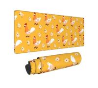 Large Chicken Chick Print Mouse Pad Office Desk Mat Keyboard pad for Gaming Office & Home,30 x 80 cm.