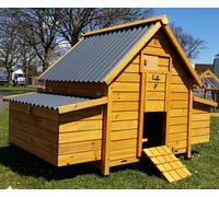 LARGE CHICKEN COOP CHICKEN HOUSE HATCHED NOAH'S ARK HEN HOUSE RABBIT HUTCH