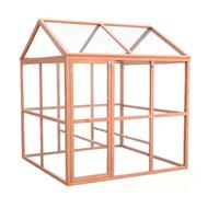 Large Chicken Coop, Wooden Hen House, Poultry Habitat Pet Hutch Run Cage with Perches and Doors, Rabbit and Duck Houses for All Kinds of Animals(172cm)