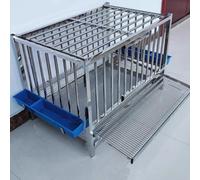 Large Chicken Coops 4-6 Chickens with Fence Predator Proof, Chicken Runs for Yard with Cover Heavy Duty with Feeding Box and Feces Tray, Easy to Clean(95 * 60 * 65cm)