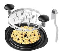 Large Chicken Shredder Tool with Brush & Fork - Twist-Operated Visible Meat Shredder, Non-Slip Strip & Ergonomic Handle, BPA-Free, Ideal for Chicken, Pork & Beef