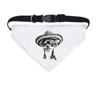 Large 'Chihuahua Wearing Sombrero' Dog/Cat/Pet Bandana (PD00063668)